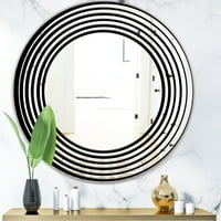 Дизайнарт' абстрактна спирала ' модерно огледало-овално или кръгло огледало за стена