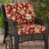 Greendale Home Fashions 2 Piece Roma Floral Outdoor Deep Seat Plushion Cushion