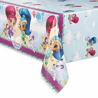 Shimmer & Shine Plastic Tablecover, 54 84