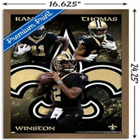 New Orleans Saints - Triplets Wall Poster, 14.725 22.375
