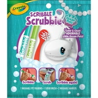 Crayola Scribble Scrubbie Ocean Pets, CT Animal Toy, Kit Arts & Crafts, начинаещ унизинг дете на възраст 3+