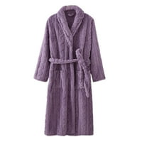 Daqian плюс размер дамски пижама Clearance Женски моден халат Халат удължаване Пазете топла качулка с качулка с качулка с дълъг