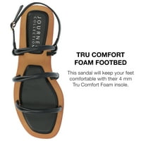Колекция на пътешествия дамски Karrio Tru Comfort Foam Buckle Sling Back Flat Sandals