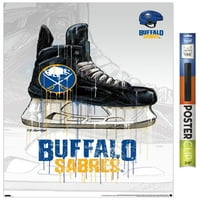 Buffalo Sabers - Плакат за капково скейт, 22.375 34