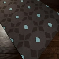 Килими от Mark & ​​Day Area, Enigma Modern Espresso Blue Area Rug