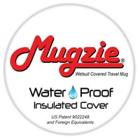 Mugzie Brand 20 -унция Max Пътуване от неръждаема стомана с изолирана мокър костюм - може да е текила