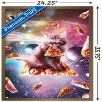 Джеймс Букър - Плакат за стена за котка на космическата пица, 22.375 34