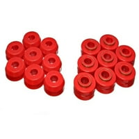 Energy Suspension FD Bronco Body Mount Set- Red Fits Select: 1974- Ford Bronco, 1971- Ford Bronco U100