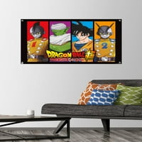Dragon Ball Super: Super Hero - Panels Wall Poster с pushpins, 22.375 34