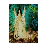 Изобразително изкуство 'Ангел в градината' платно от Жанел Никъл