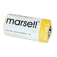 Marsell CR123A Литиева батерия - 3V 1500mAh заместване на Eotech XPS3- батерия - Година срок на годност