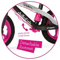 Чилафиш Бмкси-РС: БМ баланс велосипед с безвъздушни гуми от гума, Розово