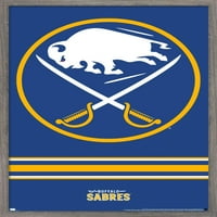 Buffalo Sabers - Плакат за стена на лого, 14.725 22.375