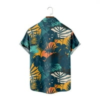 Хавайски бананов лист Цвете творчески дизайн Мъжки поло риза удобна спокойна тениска отгоре за момиче