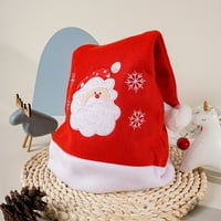 Heiheiup Коледа декорации Коледни подаръци Старец за възрастни шапки Машини бродирана снежинка Коледна шапка Парти благоприятства