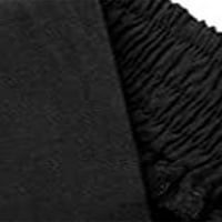 Niuer дами midi пола a-line поли с висока талия бохемски твърд цвят черен l