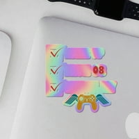 Agdest Club Holographic Decal Stickers of Wake Up Trun Game през целия ден премиум водоустойчив