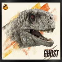 Jurassic World: Dominion - Ghost Wall Poster, 14.725 22.375 рамка