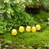 Toyella Moss Micro Landscape Decoration Декорация Пейзаж Карикатура Мини Жълто пилешко соци