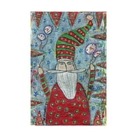 Изящно изкуство на запазена марка „Фънкирано платно на Дядо Коледа“ от фъстрирано изкуство