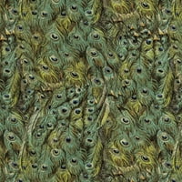 Дейвид Текстил, Инк. 44 памук паун шиене & Занаятчийски Плат ярда от болта, зелен