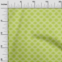 OneOone Cotton Poplin Twill Light Green Fabric Geometrical Quilting Consusties Print Sheing Fabric до двора