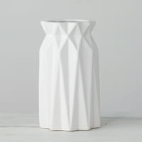 Sullivans Origami Vase 9.25 H White