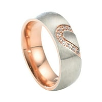 chaolei пръстен за жени с размер стоманени пръстени двойка стомана европейски американски диамант и бижута двойки титан от неръждаема