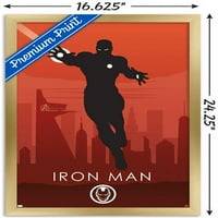 Marvel Heroic Silhouette - Aron Man Wall Poster, 14.725 22.375