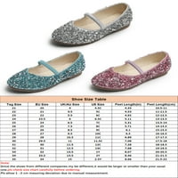Ferndule Kids Fashion Flat Princess Shoe Wedding Angle Strip Comfort Round Toe Flats Blue 7C