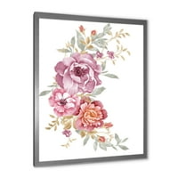 Дизайнарт 'букет от лилави и розови цветя'
