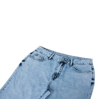 Jkerther дамски y2k естетически разхлабени товарни дънки, дълги панталони с висока талия с талия с джобове