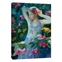 Изображения, Градинска цветна аранжировка, 16х20, декоративно платно за стена