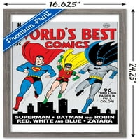 Комикси - Батман и Робин - Най -добрите комикси на Worlds - Плакат за покритие на стената, 14.725 22.375