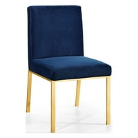 Меридиан мебели Инк Опал Велвет стол за хранене-Комплект от 2 броя