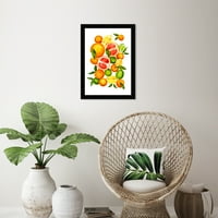 Уинууд студио отпечатва всички цитрусови Храни и кухня плодове картина платно печат оранжево 13х19