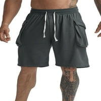 Grianlook Men Beach Shorts Малки цветни дъна еластична талия летни къси панталони Мъжки класически прилепнали спортни мини панталони