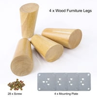 Уникални изгодни дървени мебели крака замяна крака за стол