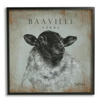 Ступел индустрии селски Баавил ферми овце знак страната животните игра на думи, 24, дизайн от Деби Кулс