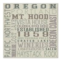 Орегон, типография
