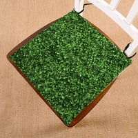 Зелен бог на BO със зелени листа стол подложка възглавница на седалката на седалката възглавница на пода от две страни печат