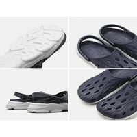 Sanviglor Men Clogs Dully Out Beach Sandals Slip на летни чехли на закрито на открито анти-плъзгане с леки водни обувки Мода затворена