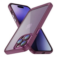 Покритие на Jiahe за iPhone Mini Case, Metal Lens Protector Slim Shockproof TPU Bumper Case Case Case, поддръжка на безжично зареждане,