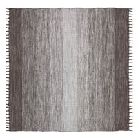 Чесапик памучен омбре сив килим