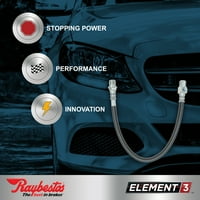 Raybestos BH Professional Grade Hydraulic спирачен маркуч Пасва на SELECT: 1994- Ford Mustang, 1996- Ford Mustang Cobra