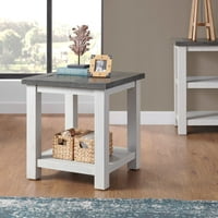 Martin Svensson Home Black Coffee Space Saver Solid Wood End Table