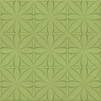 Ahgly Company Indoor Round Chargeted Chameleon Green Area Rugs, 4 'Round