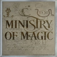 Магьосническият Свят: Хари Потър-плакат на стената на Министерството на магията, 22.375 34