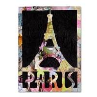 Марка изобразително изкуство 'Париж' платно изкуство от Артпоптарт