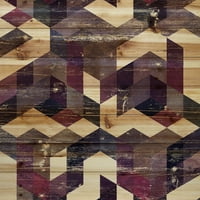 Мармонт хил - свързващи блокове живописен печат върху естествена борова дървесина